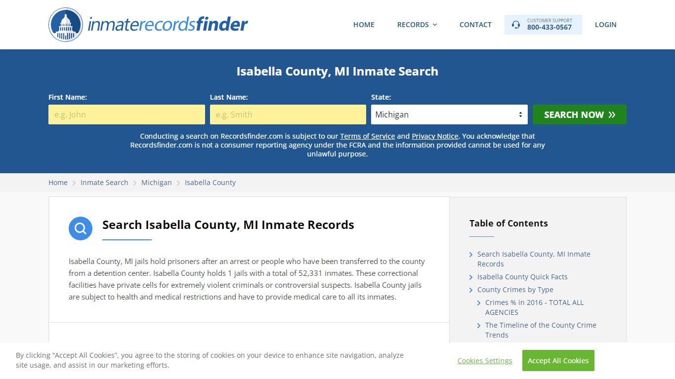 Isabella County, MI Inmate Lookup & Jail Records Online